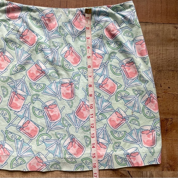 Vineyard Vines Pink Lemonade Print Cotton Mini Skirt Size 4 - Picture 10 of 10